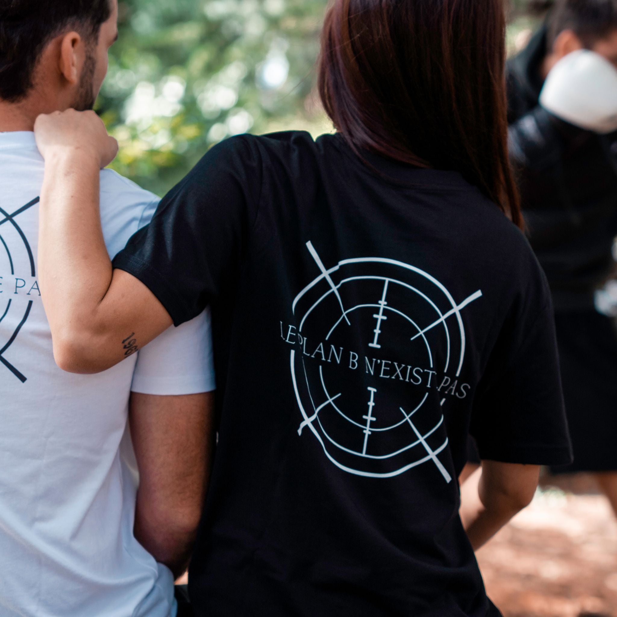 T-shirt à message motivant Le Plan B n’existe pas black