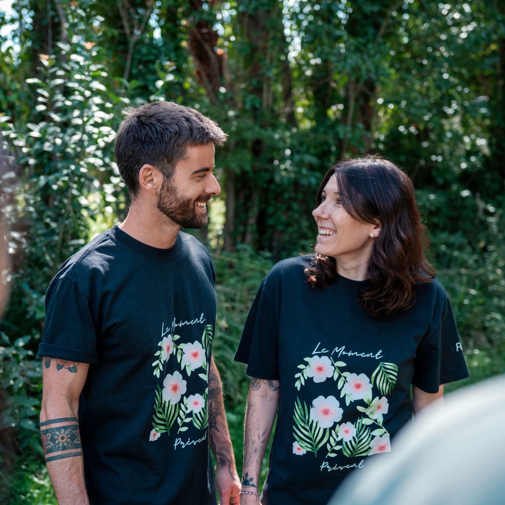 T-shirt oversize Le Moment Présent feuillage