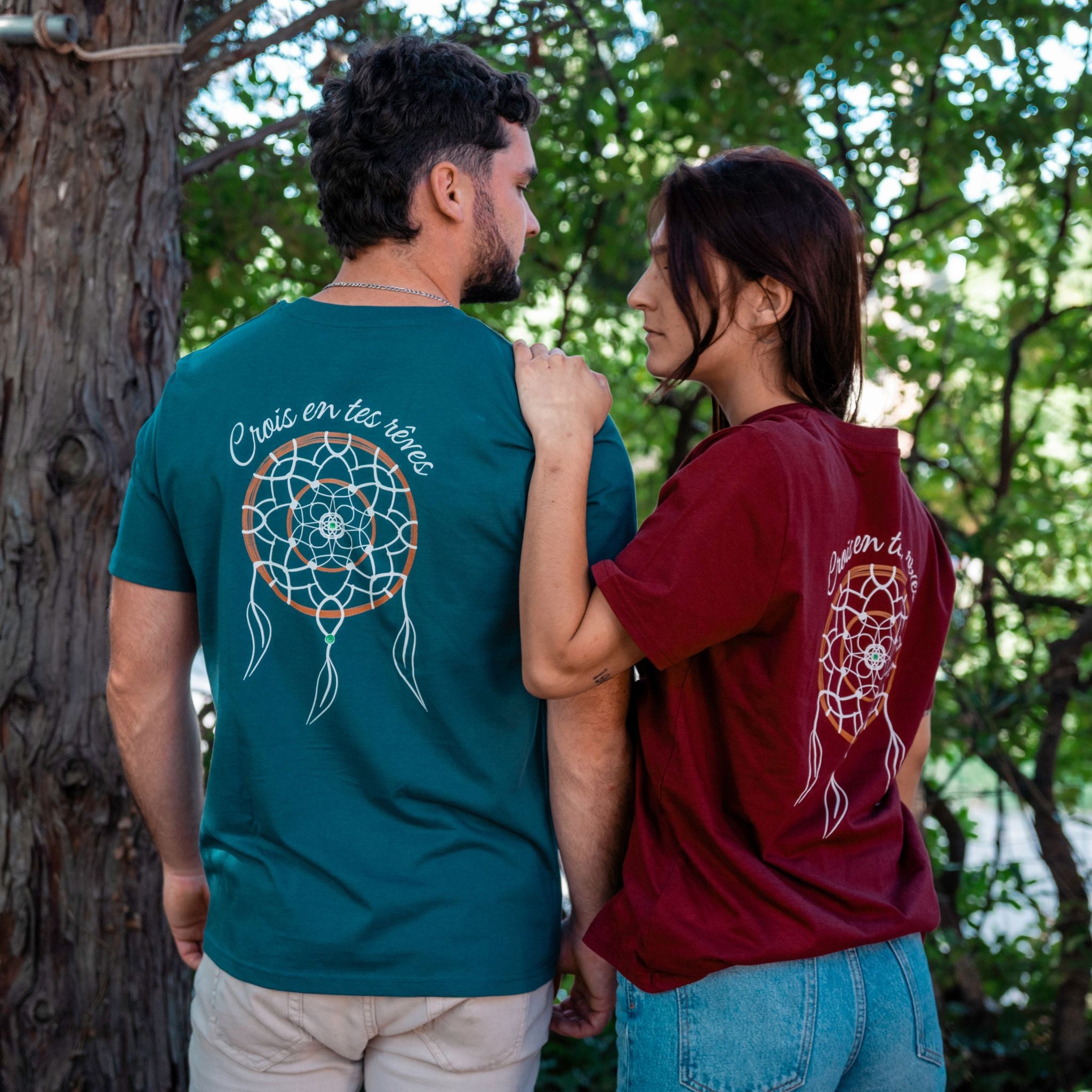 T-shirt à citation positive Crois en tes rêves