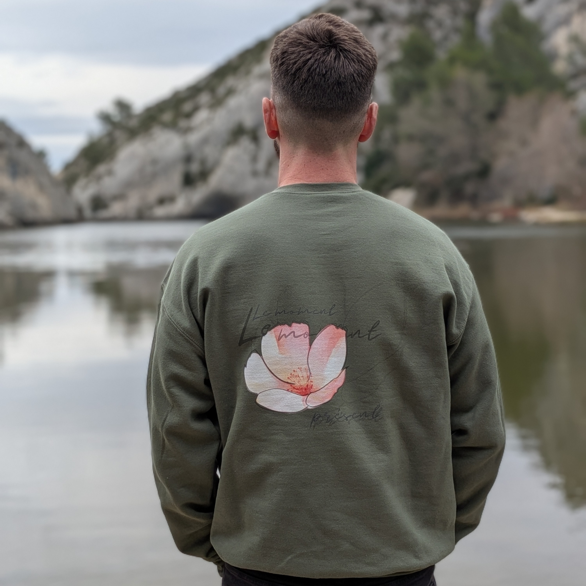 Sweat-shirt à message positif Le Moment Présent