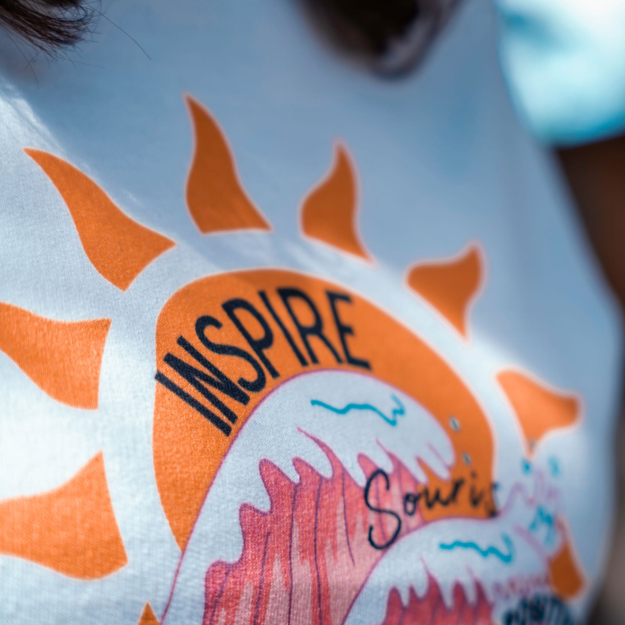 t-shirt blanc flame and spirit a motif inspire